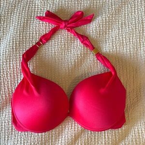 Pink halter VS bikini top